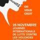 Journée internationale de lutte contre les violences à l’égard des femmes le 25 novembre