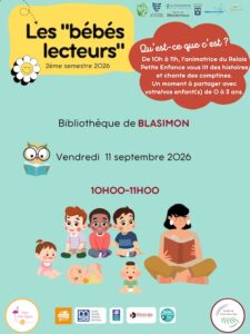Bébés lecteurs à la bibliothèque vendredi 11 septembre 2026