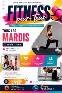 Fitness le mardi de 19h15 à 20h15 – Reprise des cours le mardi 8 septembre 2026