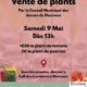 Vente des plants  du Conseil municipal des jeunes de Blasimon samedi 9 mai 2026