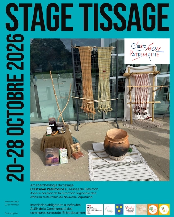 HOA ! Stage d&rsquo;automne au Musée de Blasimon : à la découverte des secrets du tissage !