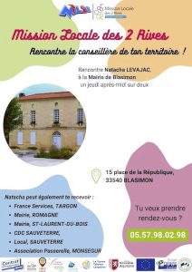 Permanences de la Mission locale des 2 Rives jeudi 15 octobre 2026