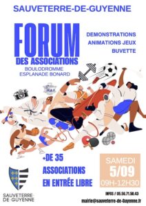 Forum des associations samedi 5 septembre 2026 à Sauveterre de Guyenne