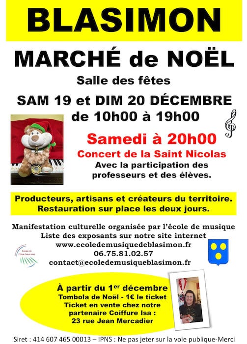Marché de Noël de Blasimon samedi 19 & dimanche 20 décembre 2026 Marché de Noël de Blasimon samedi 19 & dimanche 20 décembre 2026